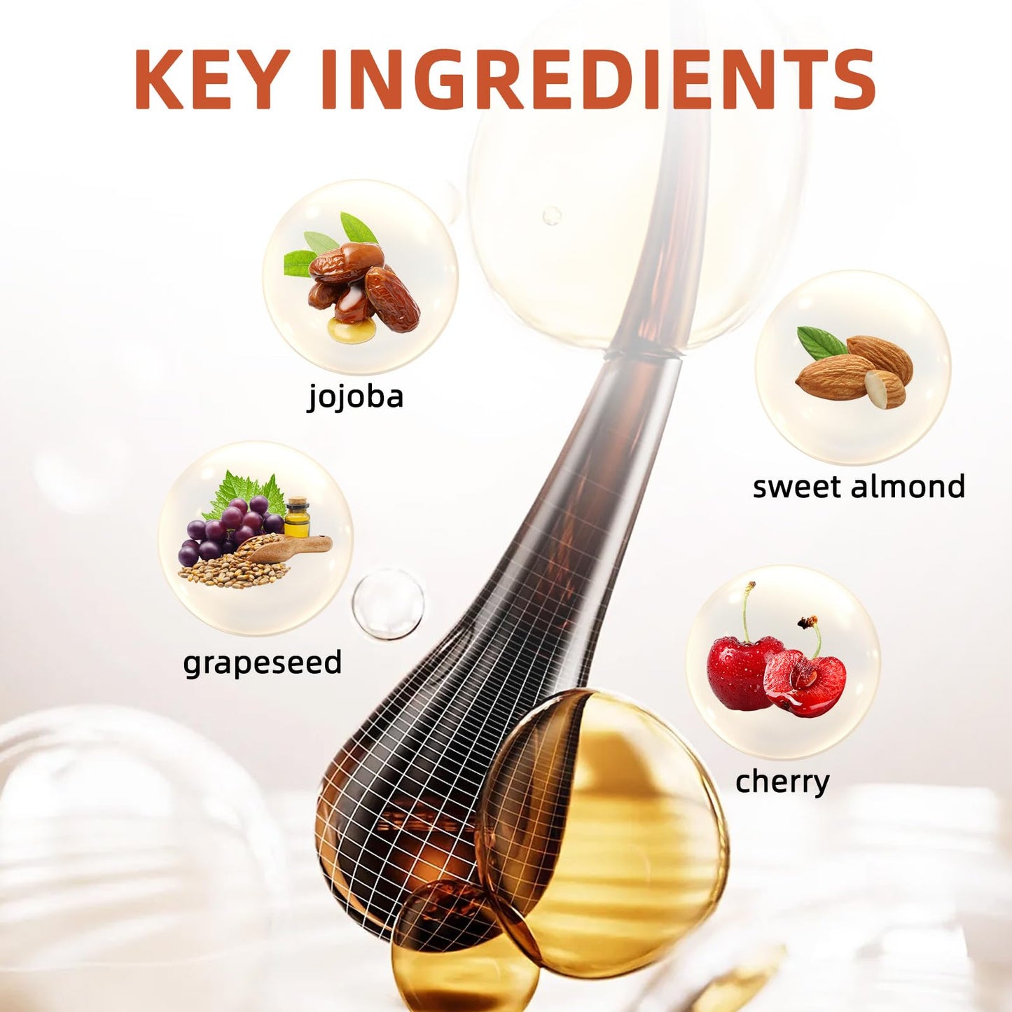 ANNASPEAK Rapunzel Hair syrup, Pink Grapefruit, Jojoba, Sweet Almond, Cherry, for All Hair Types (100ml)