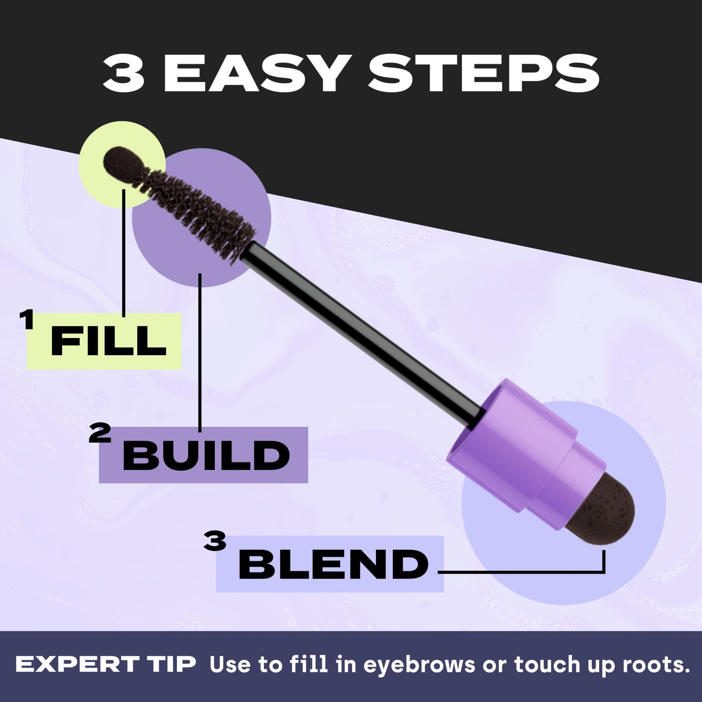 Toppik Fill Me In Hairline Filler, Hair Color Root Touchup, Hair Fibers Wand, Fills In Thinning Hairline, Hair Styling Product, 0.176 oz (5 g), Dark Brown