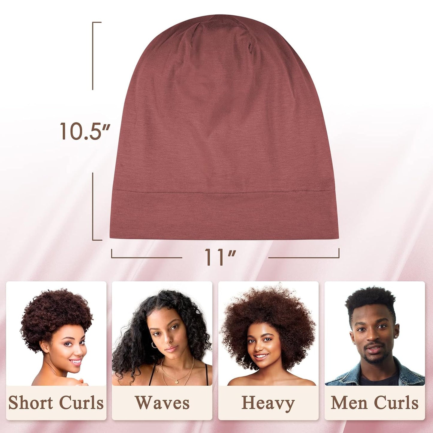 100% Silk Dreadlock Cap & Bonnet for Sleeping - Extra Large Hair Cover for Men & Women