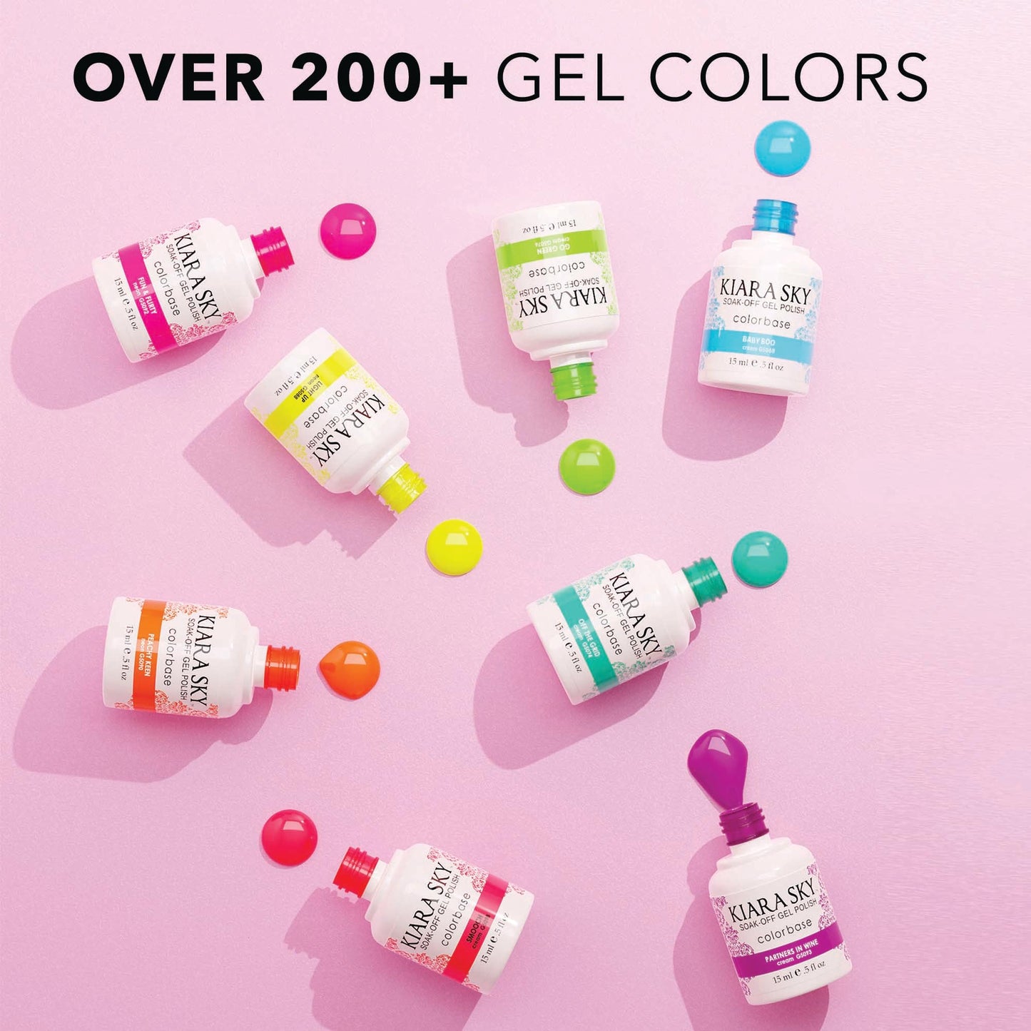 KIARA SKY Gel Polish | Soak-Off All In One 0.5 fl oz | G5052 Berry Pretty(Burgundy Shade)