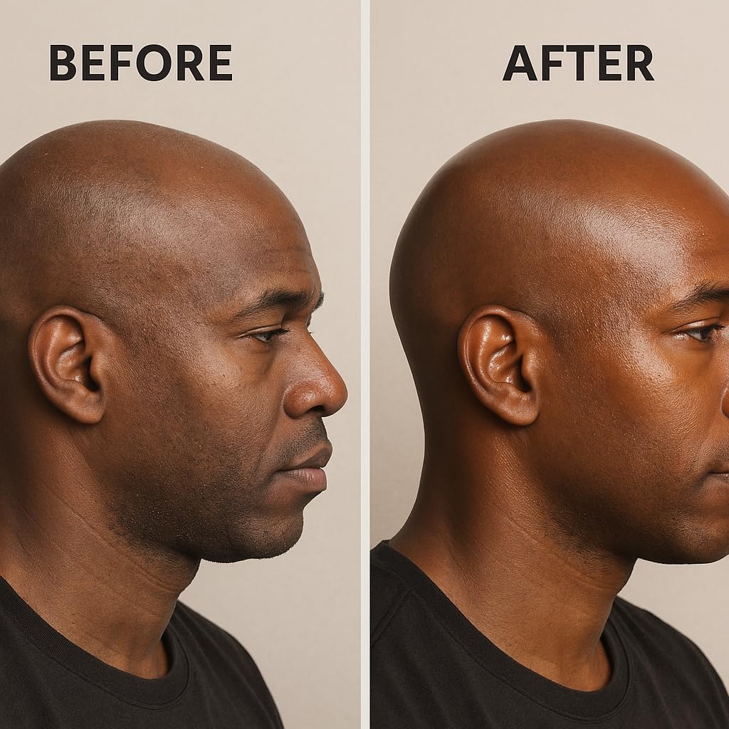 Bald Head Balm Moistuirzer. All Natural Scalp Treatment Soothes, Shines, and Protects. Journeyman Scent. Premium Organic Ingredients.