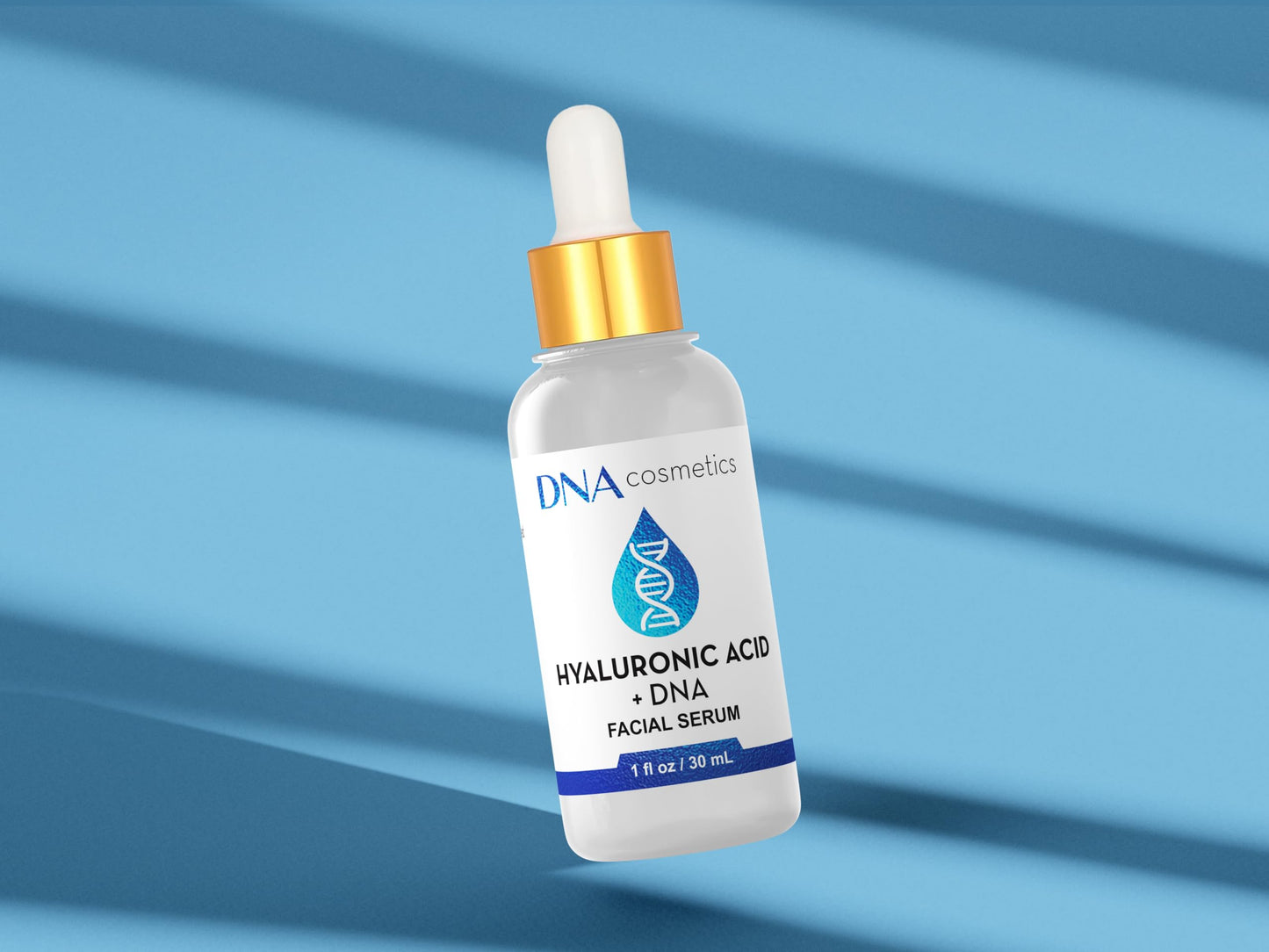 DNA Cosmetics PDRN Hyaluronic Acid Serum with DNA Repair Enzymes – Anti-Aging, Hydrating & Brightening, Wrinkles, Dark Spots & Youthful Skin HA Acido Hialuronico – 1 fl oz