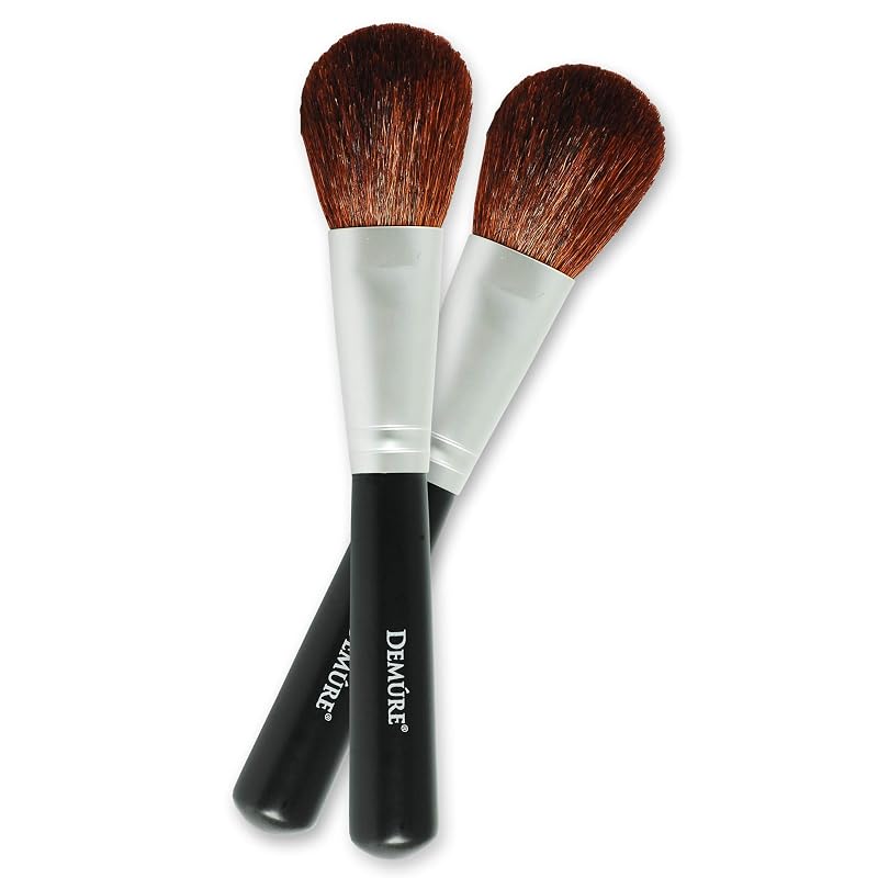 100% Natural Goat Hair Makeup Brush Set for Contouring, Blending & Highlighting