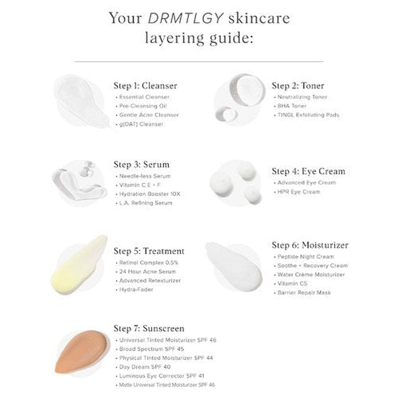 DRMTLGY Physical Tinted Moisturizer with SPF 44. Universal Tint. Water Resistant. All-In-One Face Sunscreen and Foundation with Broad Spectrum Protection Against UVA and UVB Rays. 2.05 oz