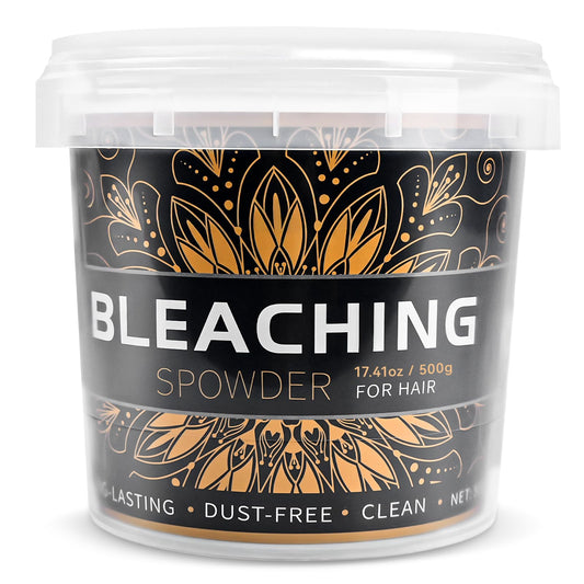 Hair Bleach 500g / 17.41oz, Large Capacity Salon Grade Bleach for Hair, Mild Bleach Powder Quickly Remove Hair Color, Refreshing Create Fashionable Styling