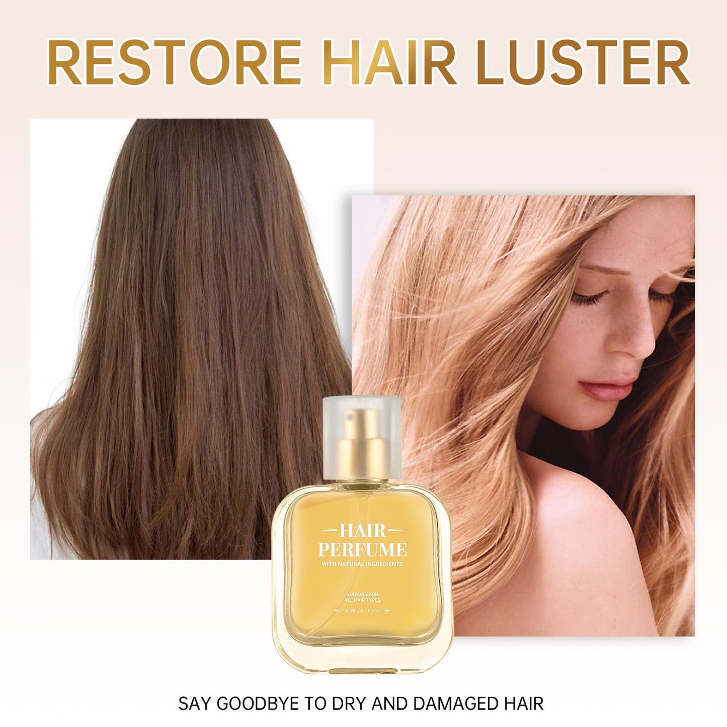 Hair Perfume for Women – Fresh Hair Fragrance with Honey, Coconut Oil, and Chamomile Extract, Odor-Removing, Nourishing & Long-Lasting Scent for Smooth and Beautiful Hair