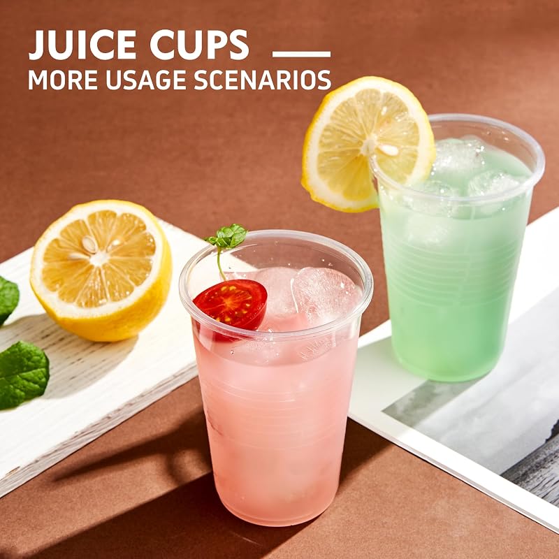 9 oz Plastic Cups, 2000 Pack – Clear Disposable Drinking Cups for Cold Beverages