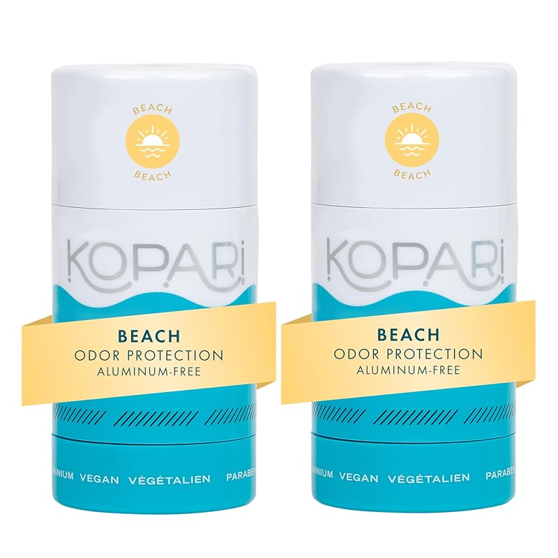 Beach Scent Aluminum-Free Coconut Deodorant 2 Pack – Kopari