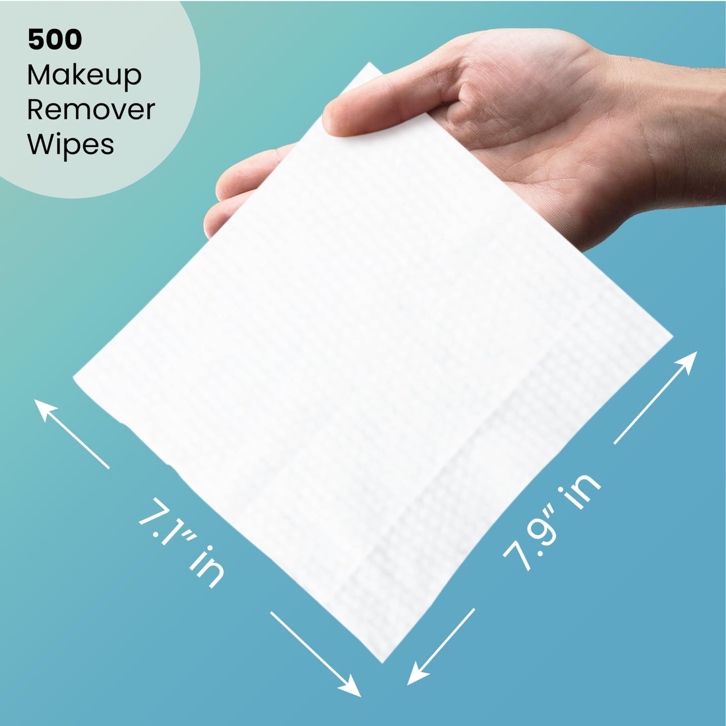 Makeup Remover Wipes Individually Wrapped Natural Fresh Aloe Travel Packs Elderly Bathing Cleansing Wipes - 500 Count per Package | Small Size Toiletries | Hotel Toiletries Bulk Set