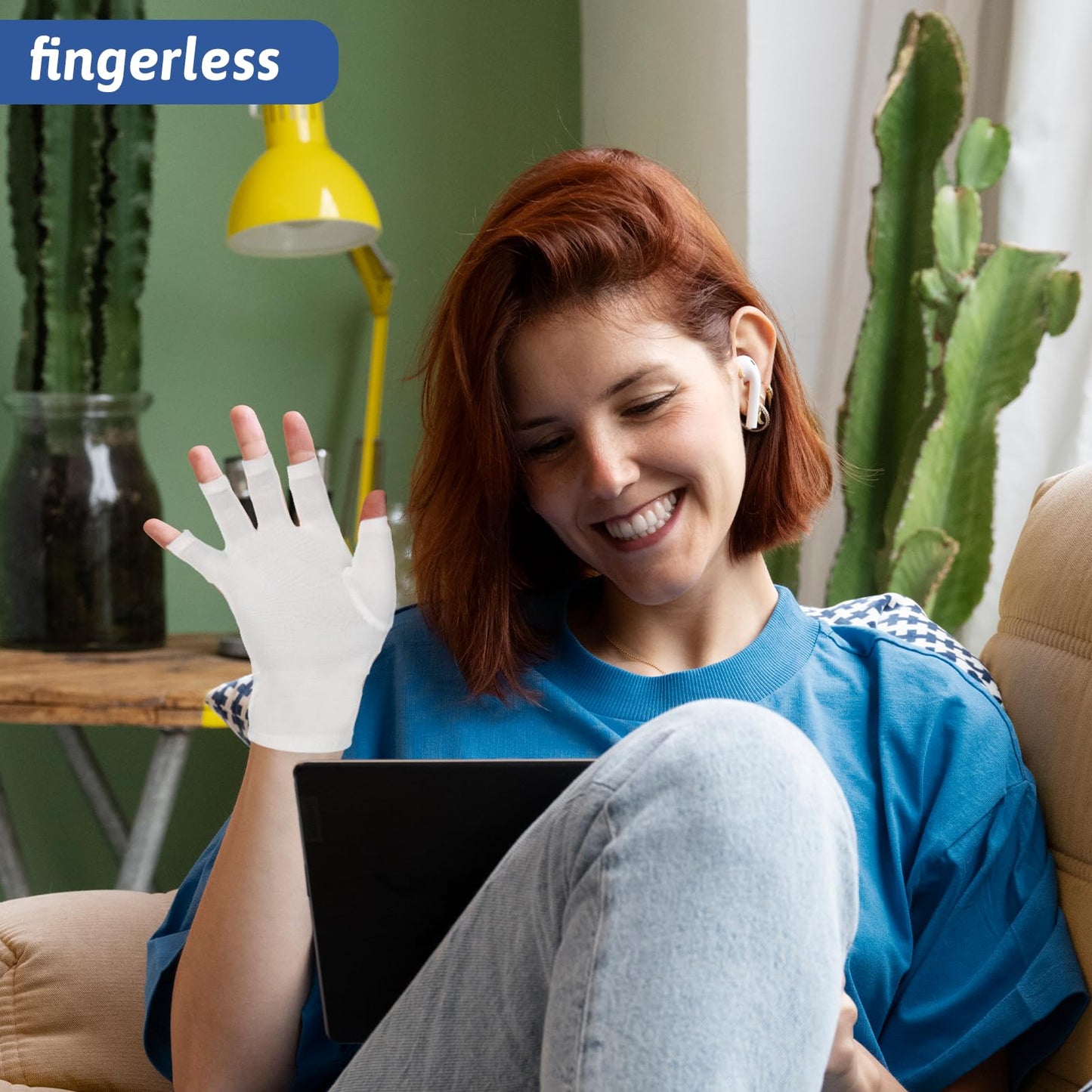 8 Pairs Fingerless Cotton Gloves for Women White Moisturizing Gloves for Sleeping Overnight Thin Moisturizer Glove for Men Women