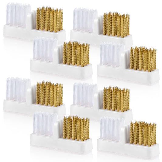 8pcs Nail Drill Bit Wire Cleaner Brush Art Nail Bit Cleaning Brush Drill Bit for Nail Salon, Acrylic Nail Brushes Tool Nail Tech Essentials Equipment Gel Nail Accessories