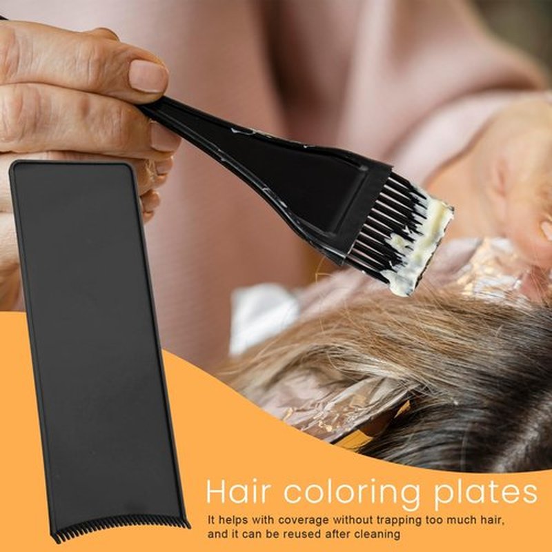 1 PCS Highlighting Board, Balayage Board Hair Coloring Paddle Balayage Highlighting Boards with Teeth, Hair Dye Tools Highlighting-Paddle for Barber Salon Hairstylist Hair-Dying Tools, Black