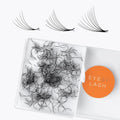 Premade Lash Fans 16D D 12mm - 0.03mm, 480–530 Case, Natural Fluffy Eyesy Lash Promade