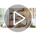 IAE 24 Inch Teak Floating Wall Shelves with LED Lighting, 2-Tier Bathroom & Kitchen Storage