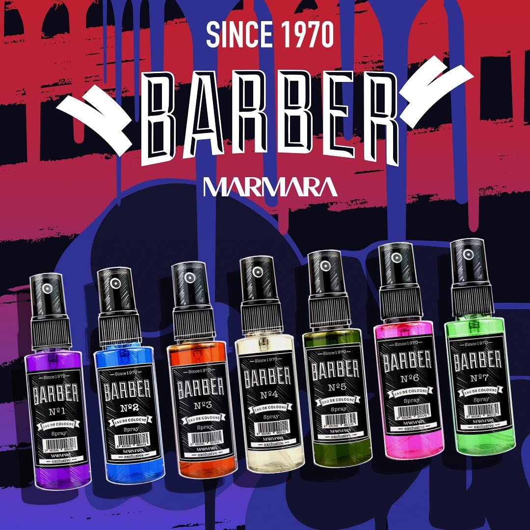 Travel Size Marmara Barber Cologne (50ml) - Ideal for Modern Barbers & Shaving Enthusiasts