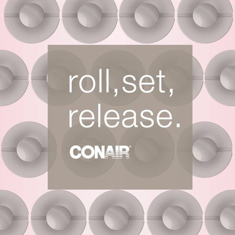 INFINITIPRO BY CONAIR Ceramic Flocked Hot Rollers for Long, Medium, and All Hair - Hair Curler - Hair Roller Clips Included - 2 inch Rollers