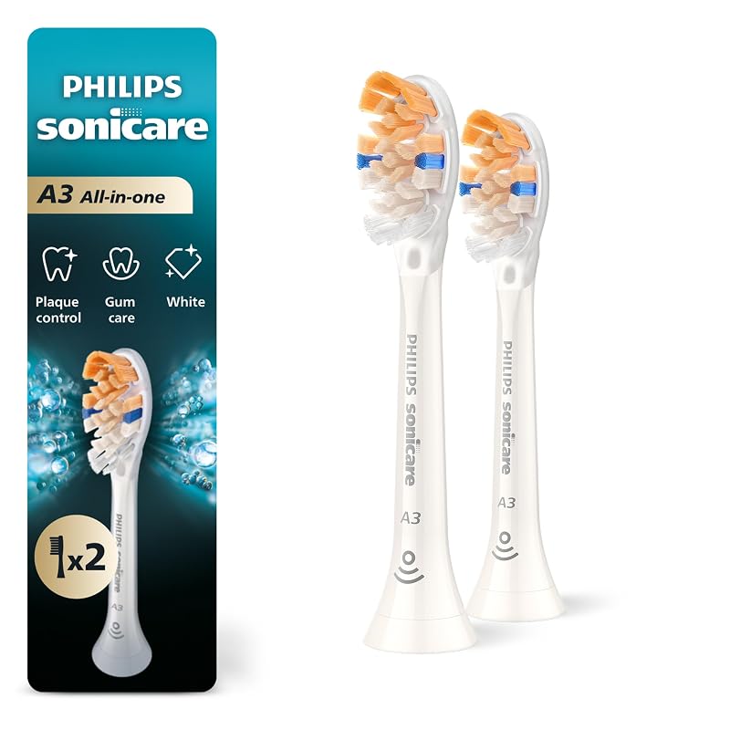All-in-One Sonic Toothbrush Head 2-Pack for Philips Sonicare A3