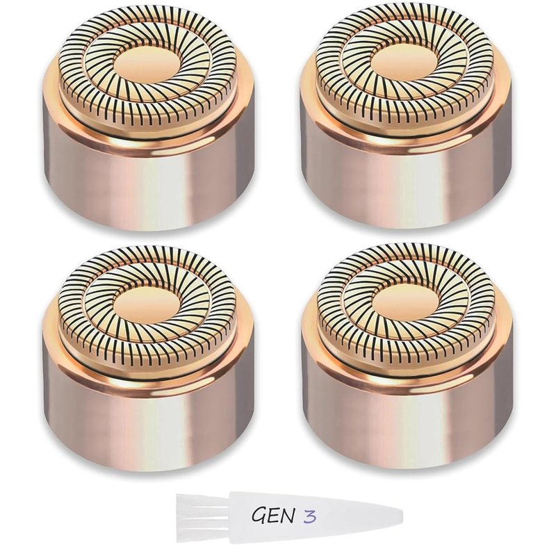 Flawless Facial Hair Remover Replacement Heads - Gen 2 (4 Pack) for Women