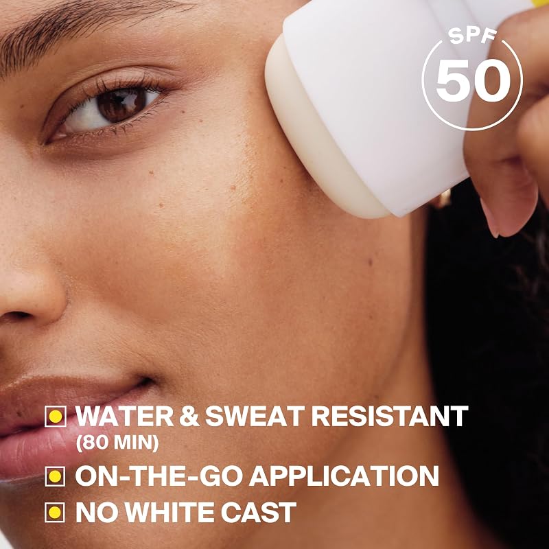 Sunscreen Stick SPF 50 PA++++ - Travel-Friendly, Water-Resistant, Clear Finish (1.4 fl oz)