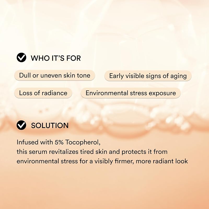 5% Vitamin E Serum with Glutathione - Antioxidant Skin Radiance 1.69 fl oz