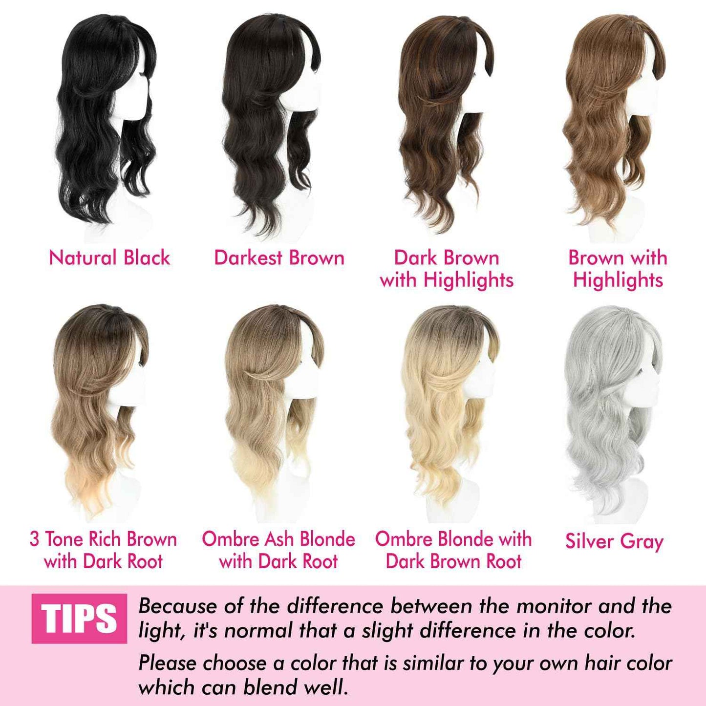 UAmy hair Toppers For Women with Thinning Hair 20inch Long Wavy Curly Hair Topper with Curtain Bangs 6.5 * 6.5inch Synthetic Wiglets HairTop Hairpieces(Champagne Mix Ash Blonde with Dark Roots)