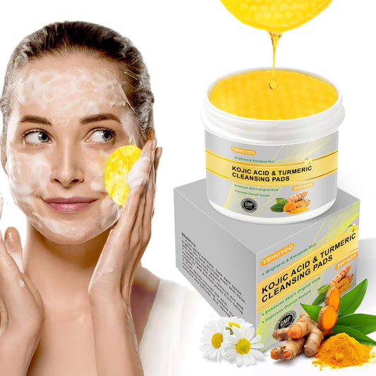 Turmeric Cleansing Pads,Kojic Acid Pads The Body's Skin, Helps Balance Skin Oil and Water 50 PCS LXQ