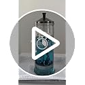 Large Disinfecting Jar - 37.2 Fl Oz Professional Tool Sanitizer for Combs Brushes Nails
