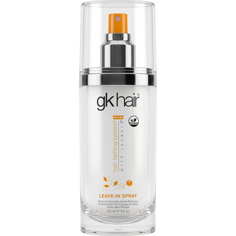 GK Hair Keratin Leave-In Conditioner Spray - Lightweight Detangler & Heat Protectant, 4 Fl Oz