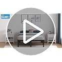 Queen Size 14 Inch Heavy Duty Metal Bed Frame - No Box Spring Needed, Under-Bed Storage, Noise-Free, Easy Assembly
