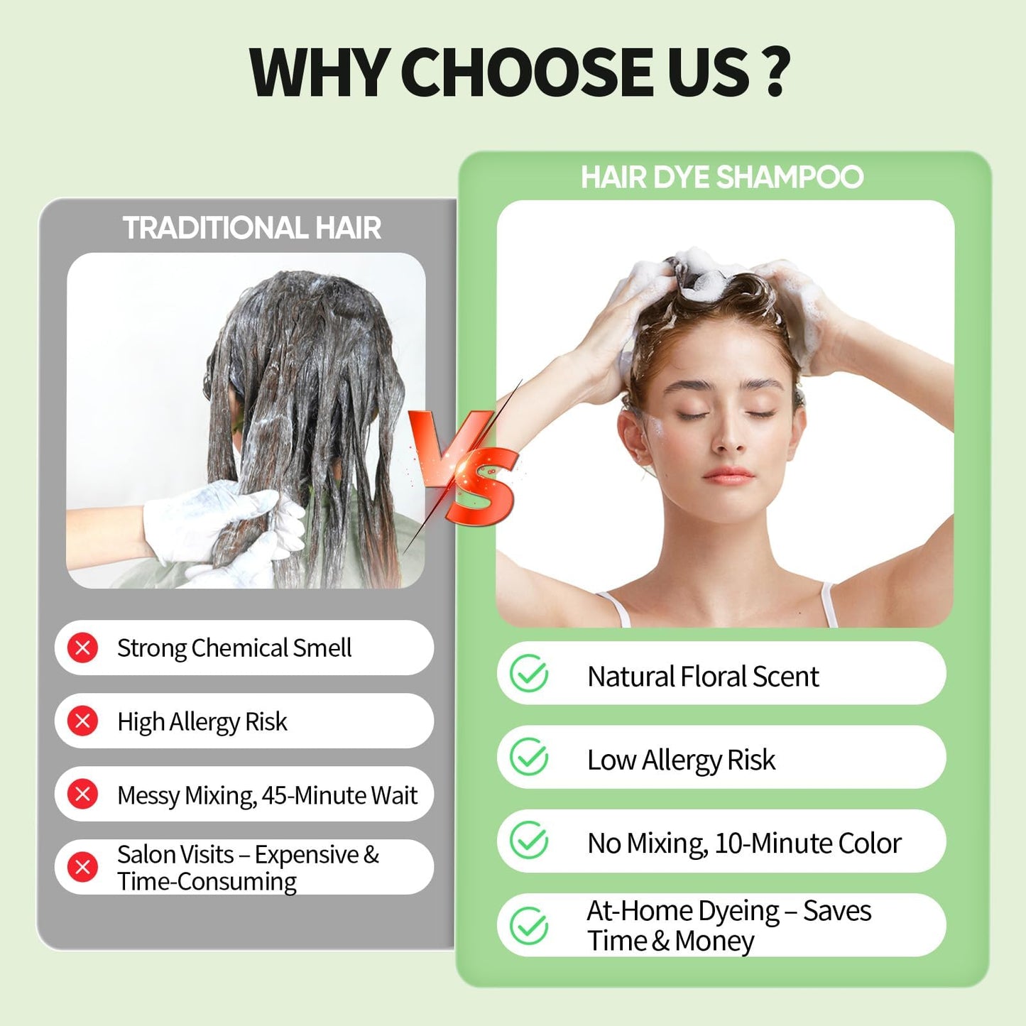 DYEING 221 BC FARNDU Light Brown Hair Dye Shampoo for Gray Hair Coverage - 3 In 1 Natural Hair Color Shampoo for Women & Men, Champu Para Canas Mujer