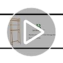 BAMBANG Natural Bamboo Over-the-Toilet 3-Tier Storage Shelf with Adjustable Height & Hooks
