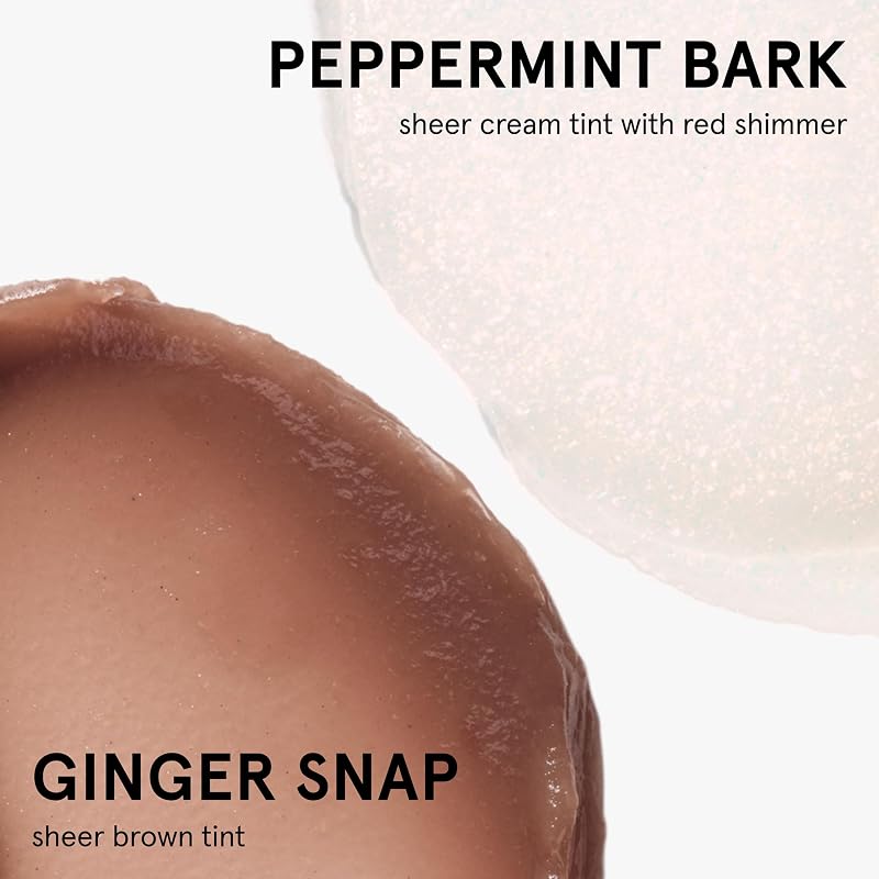 Lip Balm Duo Set - Balm Dotcom Hydrating Lip Care, Peppermint Bark & Ginger Snap, 2 x 15ml