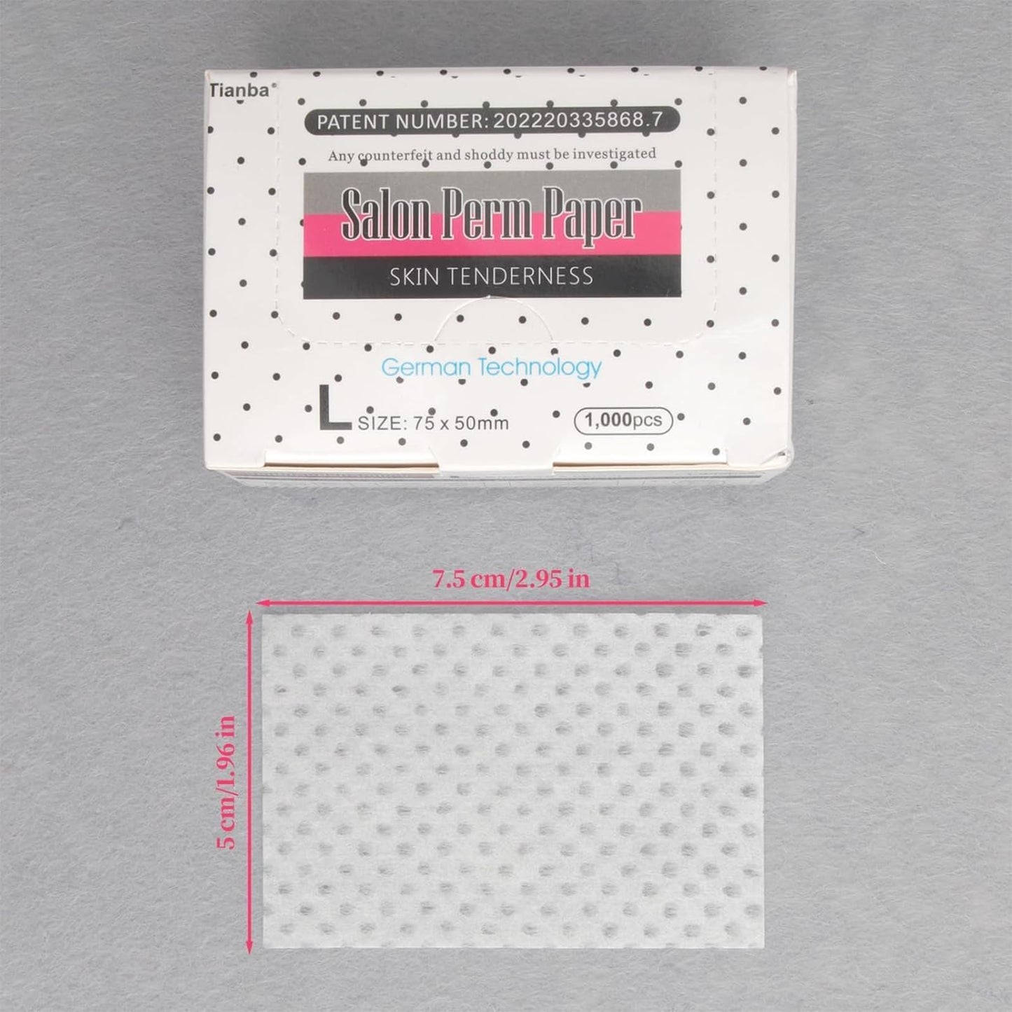 1000PCS Hair Perm Papers, Disposable Perms Papers and end Papers for Hair Perm Cotton, High Temperature Resistant Hair Curling Perm Papers for Hairs