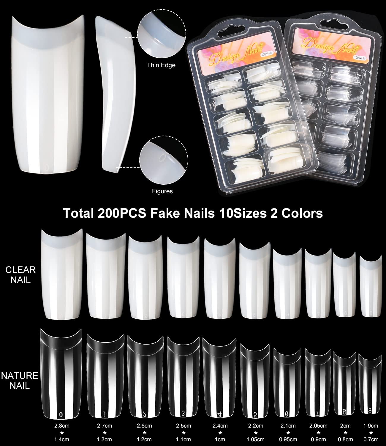 Acrylic Nail Kit-Nail Acrylic Powder Liquid Set with Practice Fingers Base & Top Coat Practice Hand Tools Glitters Tips for Women Salon Home