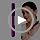Purple Facial Roller - Uplift Massaging Beauty Tool with 24 Germanium Stones, Portable 7.6" for Face, Eye, Neck, Chin - Variation of THIS listing