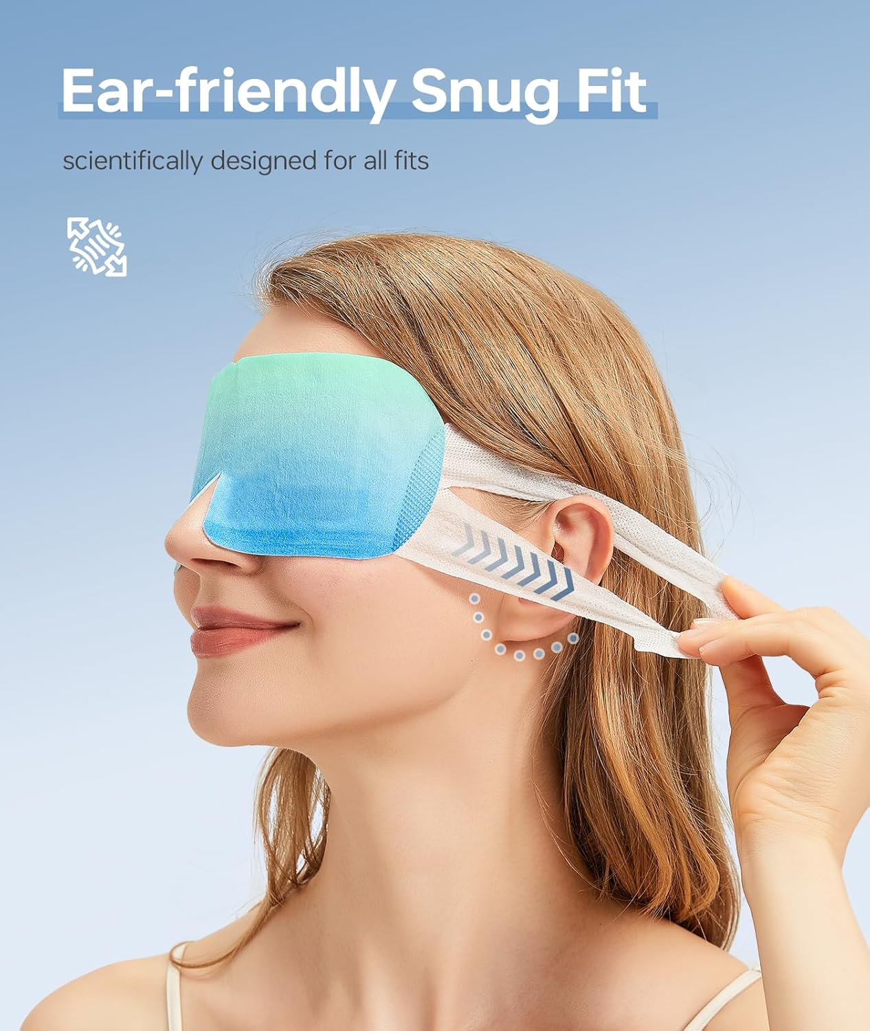 Self-Heating Eye Mask 18 Pack - Silk Cotton Warm Compress for Dry Eye Relief