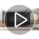 Farberware 0.7 Cu Ft Countertop Microwave Oven - 700W, Auto Cook, Defrost, Child Lock - Black
