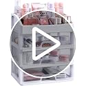 Makeup Organizer with 3 Drawers, Vanity Storage for Cosmetics & Jewelry