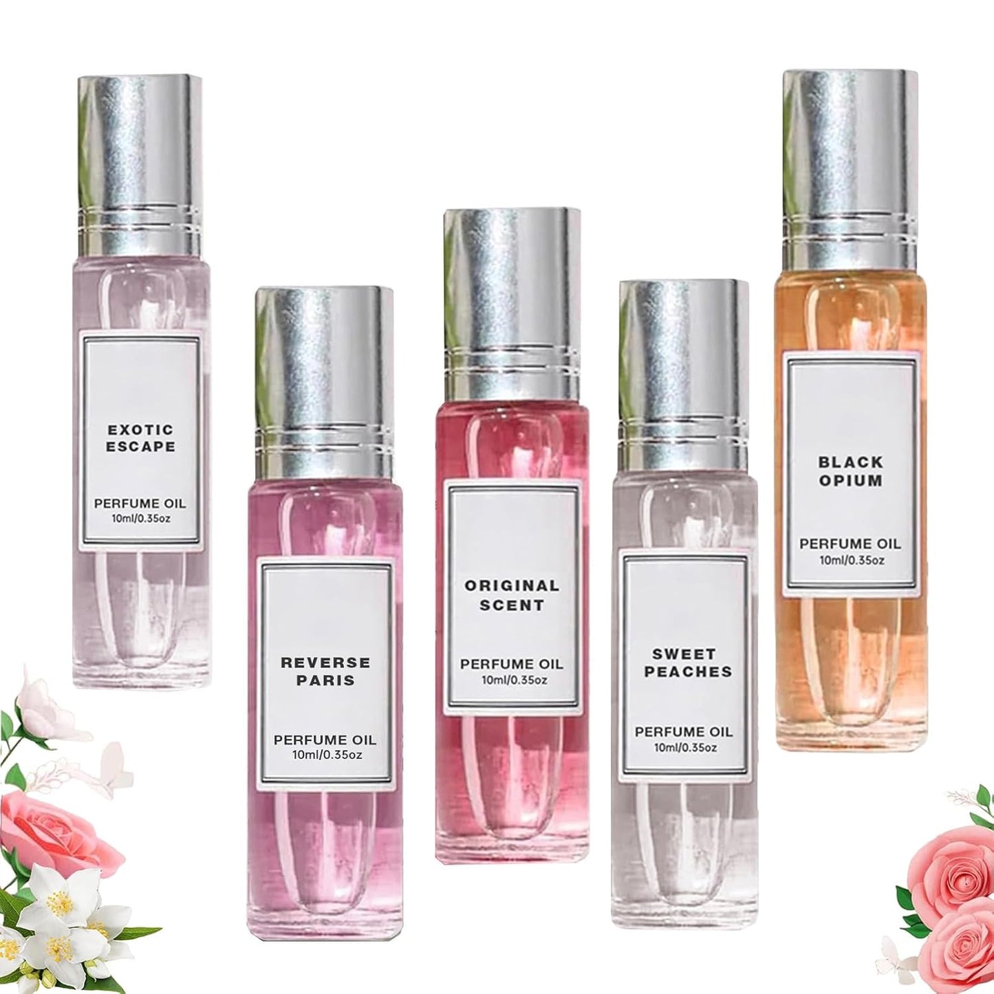 Venom Pheromone Perfume Collection, Venom Pheromones Perfumes for Women, Roll On Pheromone Perfume for Women, Enhanced Venom Scents, Long-Lasting Portable (5PC)