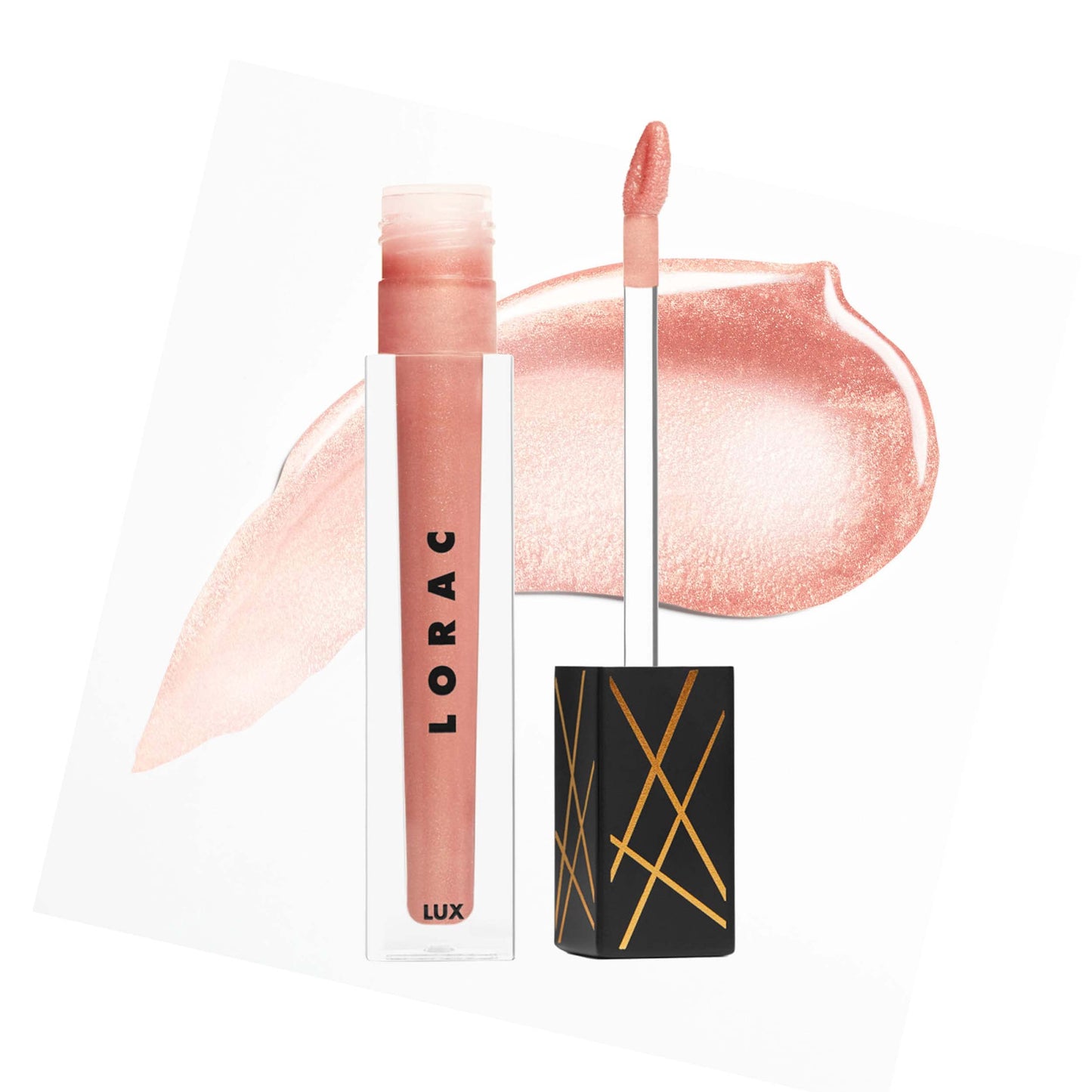 LORAC LUX Diamond Lip Gloss | Genuine Diamond Dust | Non-Sticky | Pink Sands