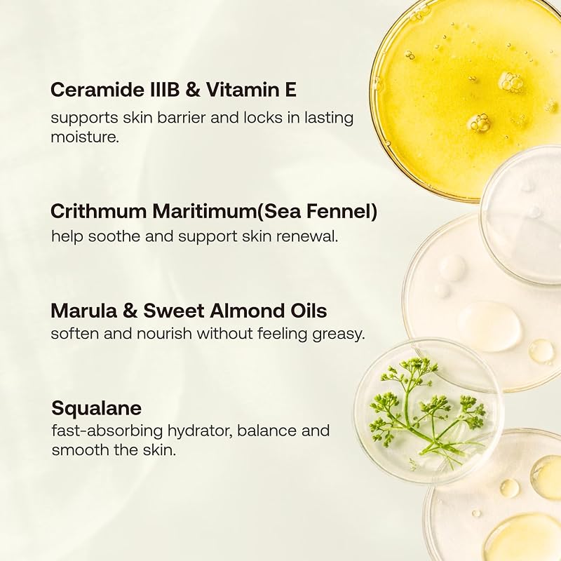 Hydrating Body Oil for Dry Skin - Non-Greasy, Fast-Absorbing with Sea Fennel & Vitamin E