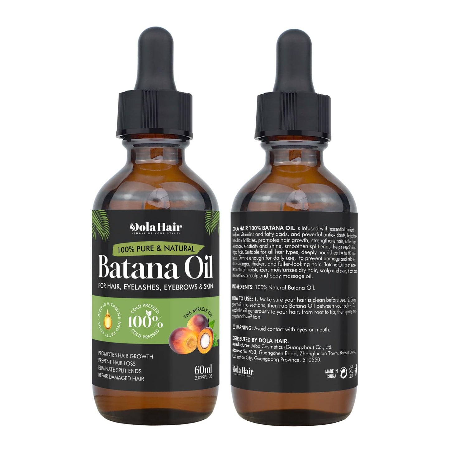 Batana Oil for Hair Growth Organics Pure Batana Hair Oil 100% Natural Batana Oil Nourishes Damaged Hair Natural Hair Growth Oil and Conditioner Batana Hair Oil 2.02 Fl Oz
