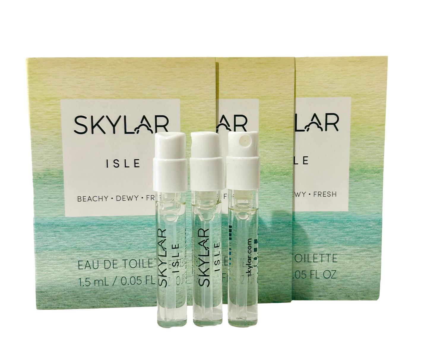 Skylar ISLE Women Sample Perfume EDT 1.5 ml / 0.05 oz - set of 3 - (8405)