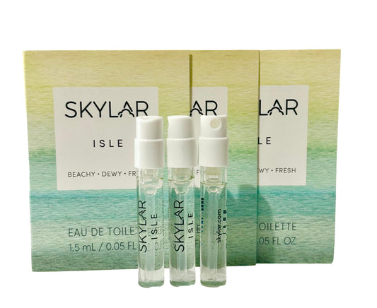 Skylar ISLE Women Sample Perfume EDT 1.5 ml / 0.05 oz - set of 3 - (8405)
