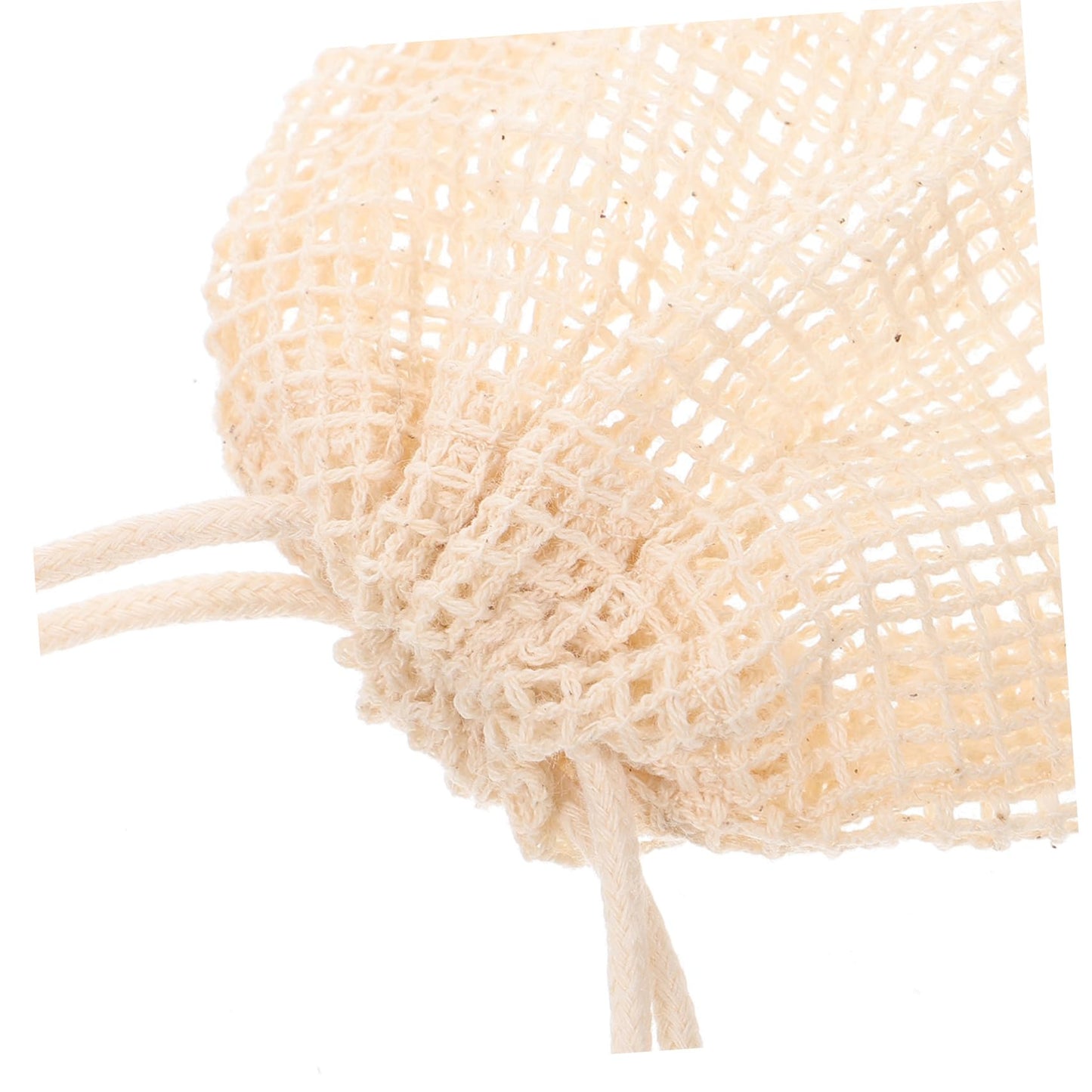 Hoement 8pcs Cotton Soap Storage Bags Drawstring Foaming Pouches for Bathing Exfoliating Mesh Soap Holders Convenient Shower Accessory for and Easy Drying