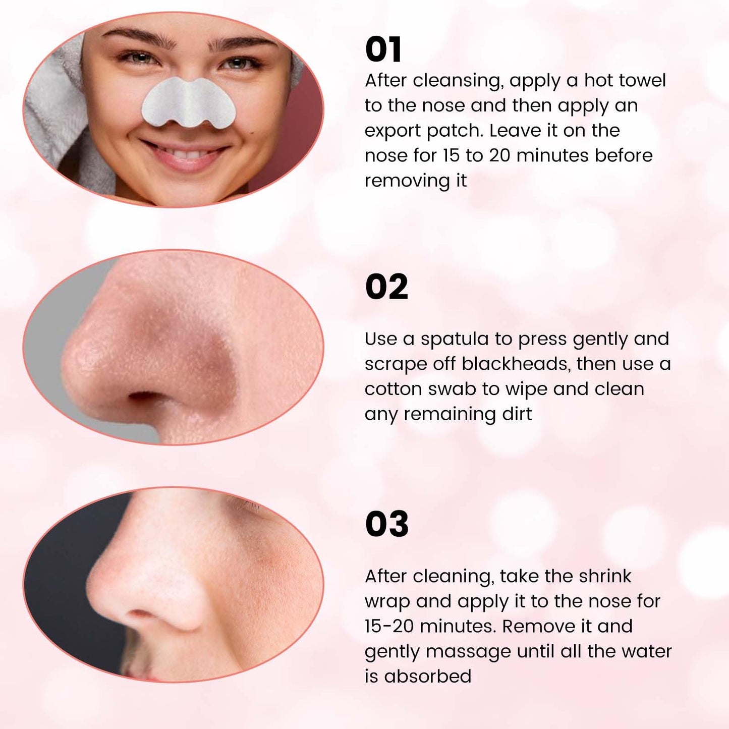 JIEYAO Blackhead Remover Tool, Silicone Nose Blackhead Scrubber Scraper Deep Clean Skin Spatulal Pore Cleaner for Men Women(Skin)