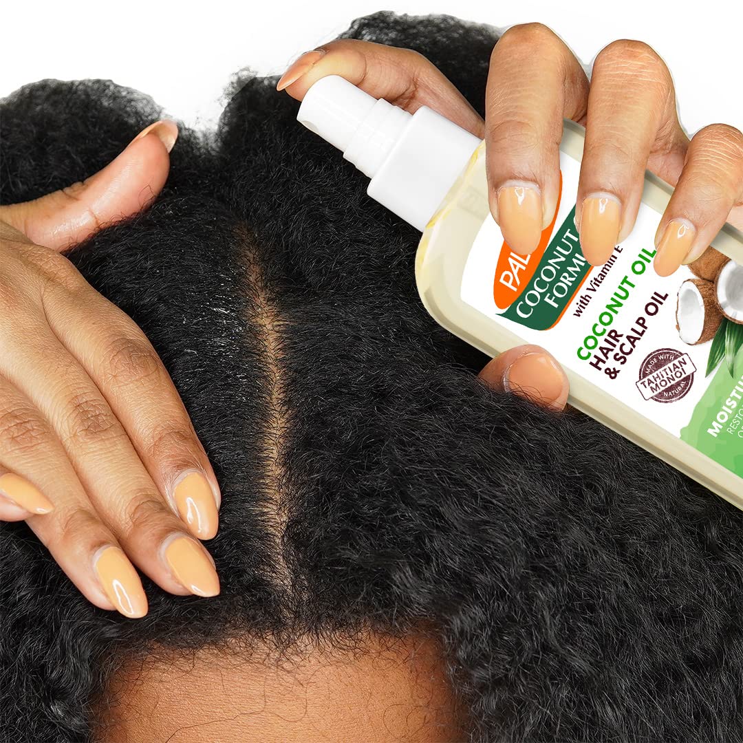 Palmer's Coconut Oil Moisture Boost, Restorative Hair and Scalp Oil Spray, Lasting Hydration and Shine for Dry or Damaged Hair, Promotes Scalp Health, 5.1 Oz