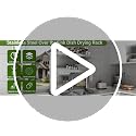 Silver 3-Tier Over The Sink Dish Drying Rack Adjustable 20.9-37.4 Inch