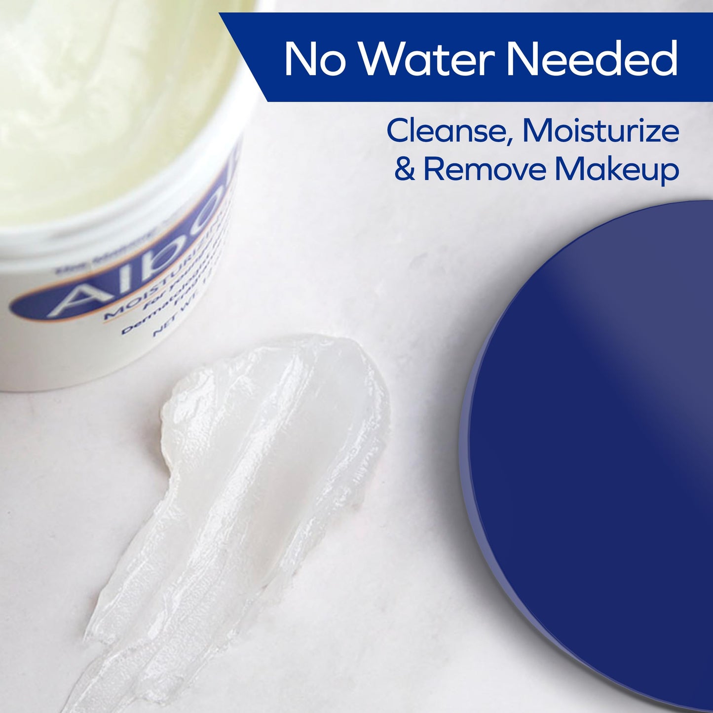 Albolene Face Moisturizer & Makeup Remover - Fragrance-Free Cleansing Balm with Beta-Carotene - Hydrating Facial Cleanser for Soft, Supple Skin - Gently Removes Makeup & Dirt - 12 oz