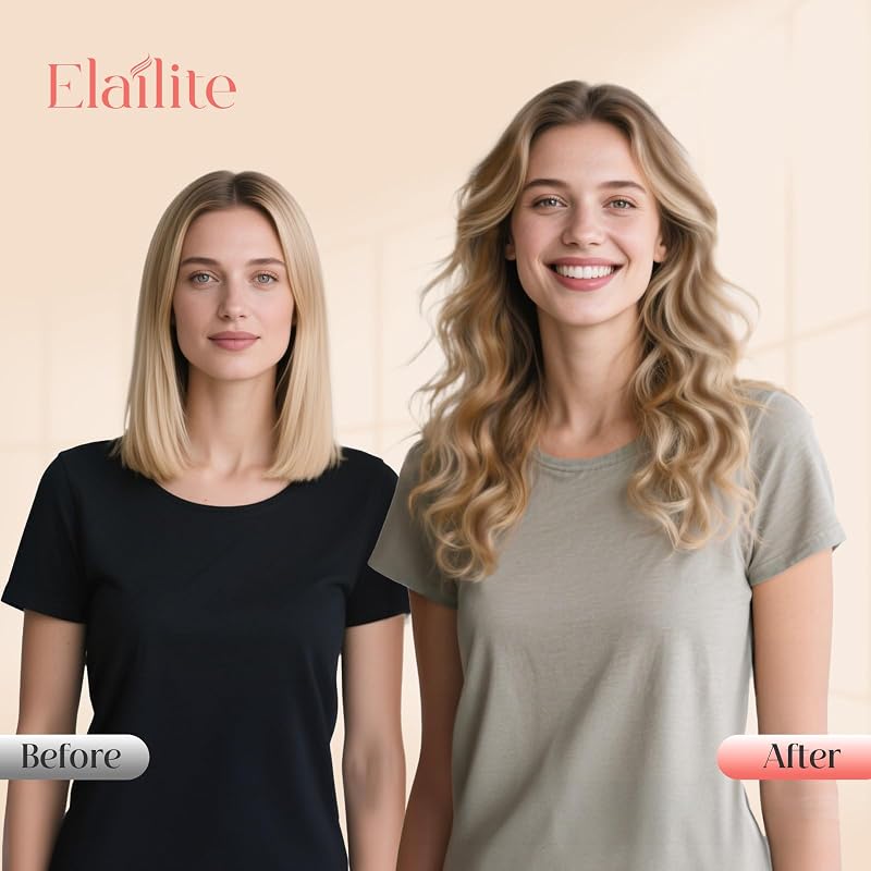Human Hair Tape-In Extensions 14 Inch Ash Blonde & Bleach Blonde 20pcs 40g - Remy wavy